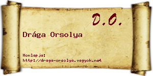 Drága Orsolya névjegykártya