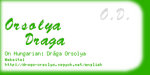 orsolya draga business card